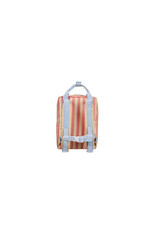 Sticky Lemon Backpack Medium | wonders | envelope | stripes coral pink + sandy yellow