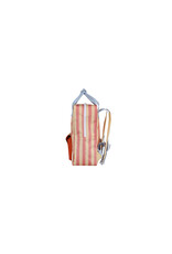 Sticky Lemon Backpack Medium | wonders | envelope | stripes coral pink + sandy yellow