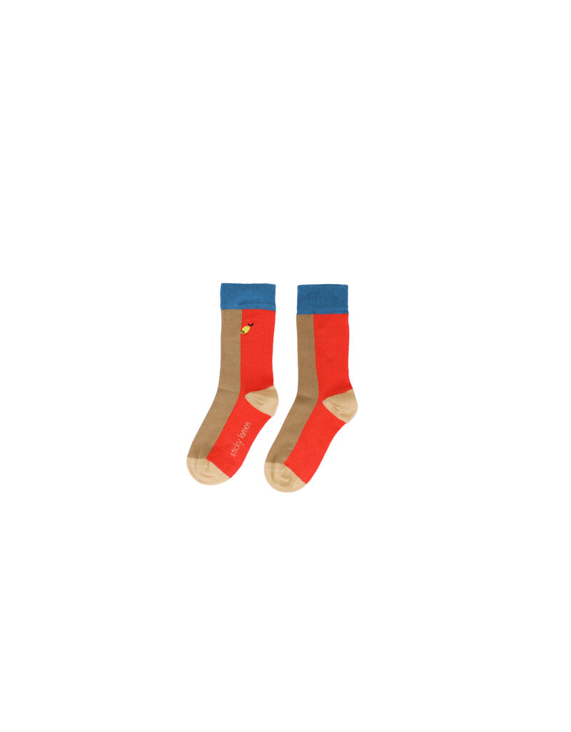 Sticky Lemon Socks | wonders | colourblocking red hat + jane beige