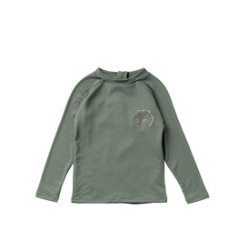 Salted Stories Solid Swim Longsleeve Bronze Green