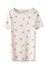 Lil' Atelier Gayo Sig Slim Top Peach Blush Butterfly