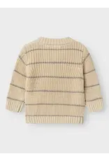 Lil' Atelier Emlen Baby Knit Stripe Turtledove