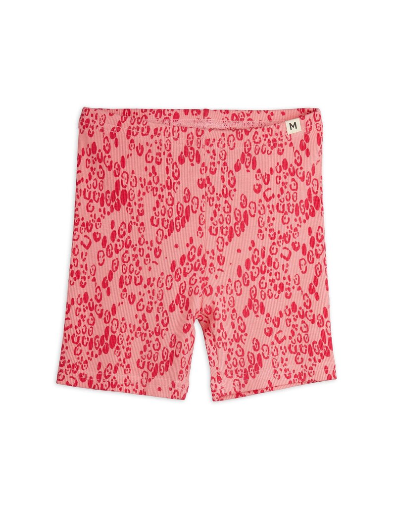 Mini Rodini Leopard aop Bike Shorts Pink