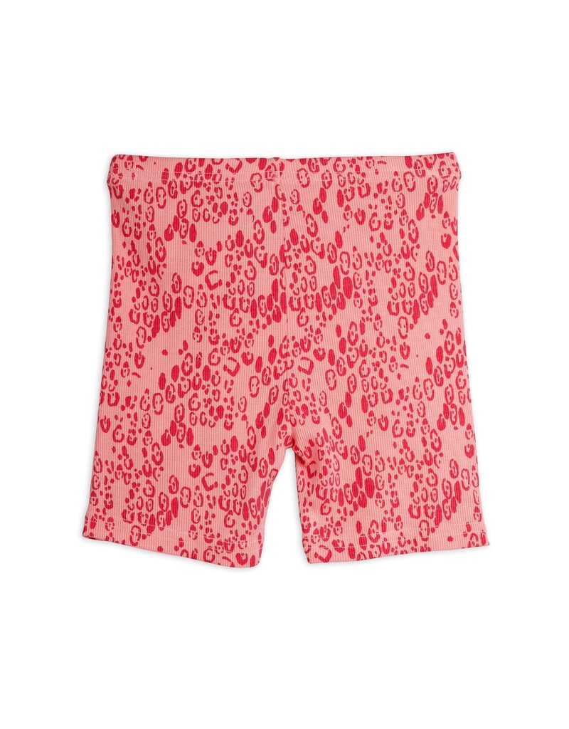 Mini Rodini Leopard aop Bike Shorts Pink