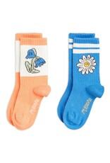 Mini Rodini Flower 2-Pack Socks Multi