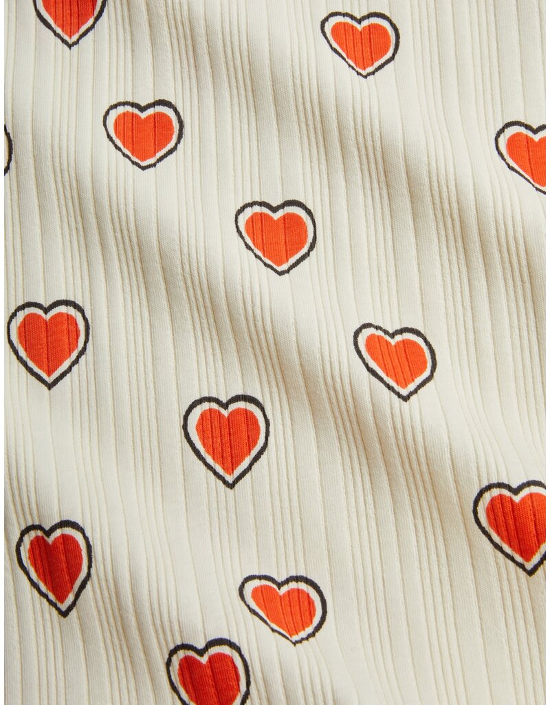 Mini Rodini Outlined Hearts aop Flared Trousers