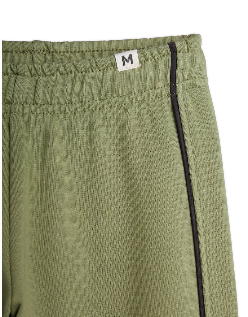 Mini Rodini Plain Piping Sweatpants Green