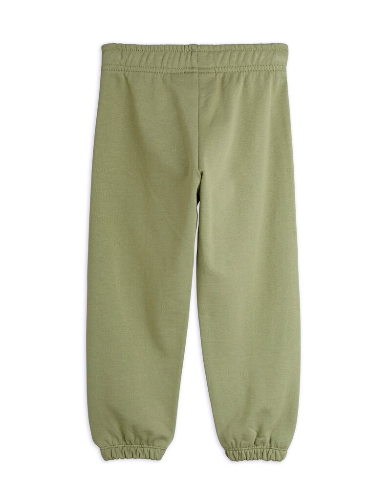 Mini Rodini Plain Piping Sweatpants Green