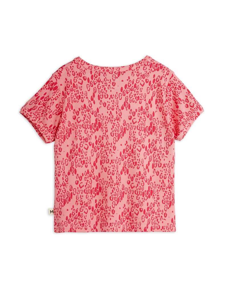 Mini Rodini Leopard aop Tee Pink