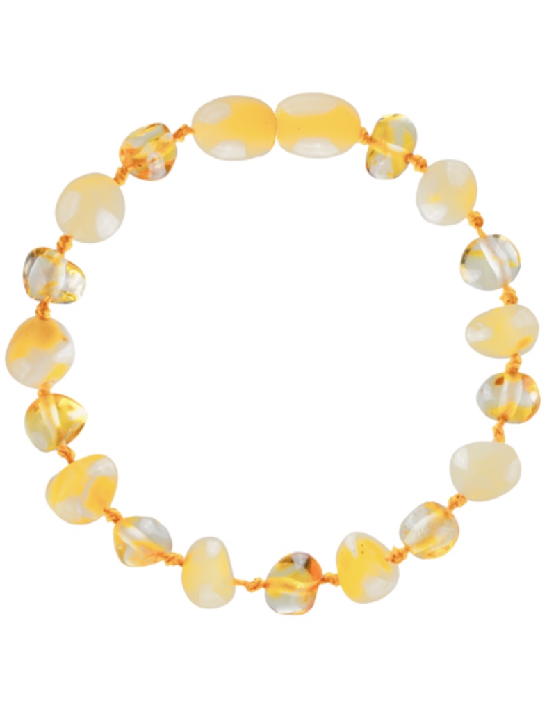 Barnsteen Armband 14CM Multicolor Milk/Lemon