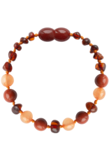 Barnsteen Armband 14CM Cognac and Aventurine/Jasper