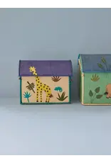 Rice Middelgroot Raffia Opberghuis | Zacht groen | Jungle Theme