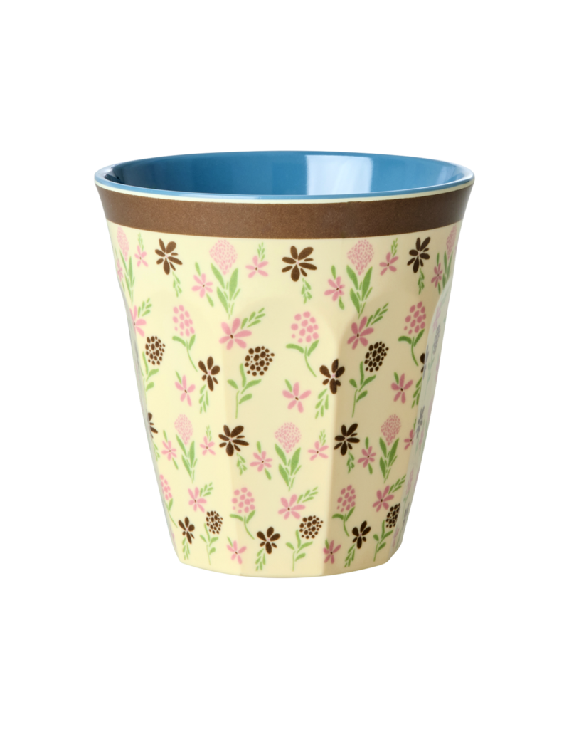 Rice Melamine Cup with Hacienda Flower Print