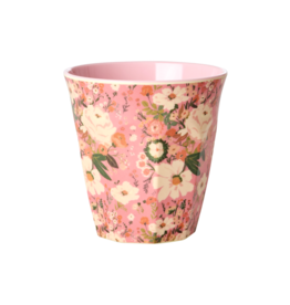 Rice Melamine Cup with Alison Flower Print