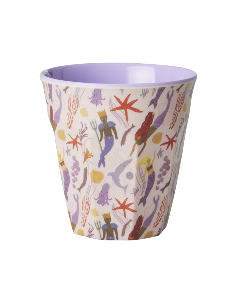Rice Melamine Cup with Mermaid Print