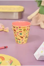 Rice Melamine Cup with Unicorn Love Print