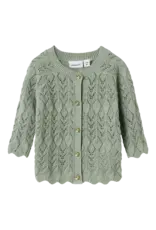 name it Lilje Knit Cardigan Jadeite