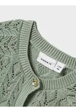 name it Lilje Knit Cardigan Jadeite
