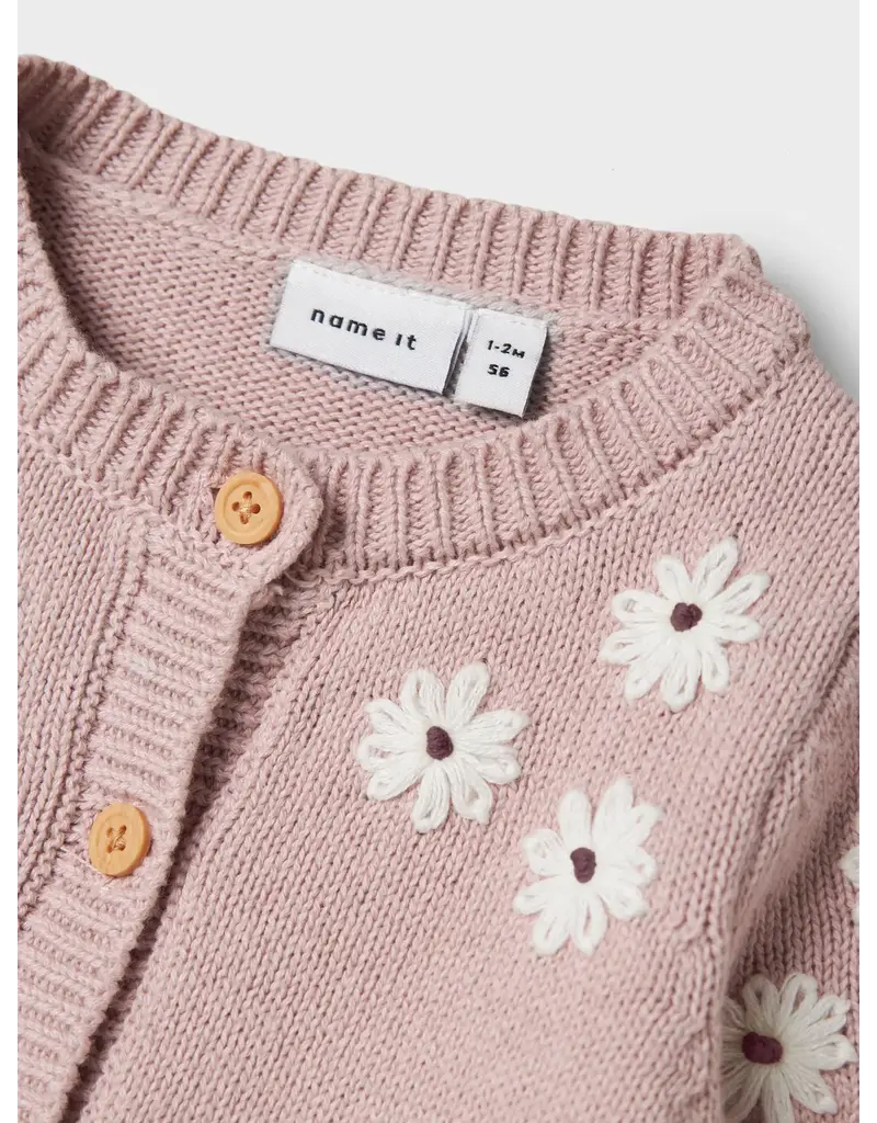 name it Laisy Knit Cardigan Burnished Lilac