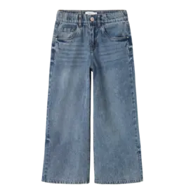 name it Bella Skater Wide Jeans Medium Blue Denim