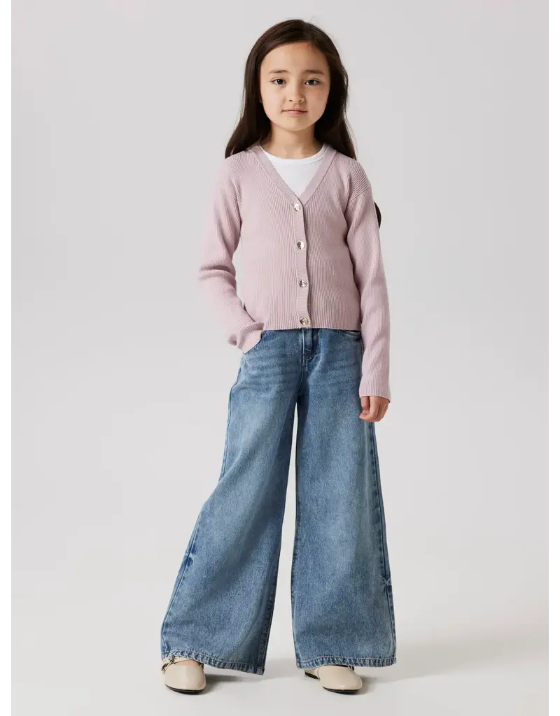 name it Bella Skater Wide Jeans Medium Blue Denim
