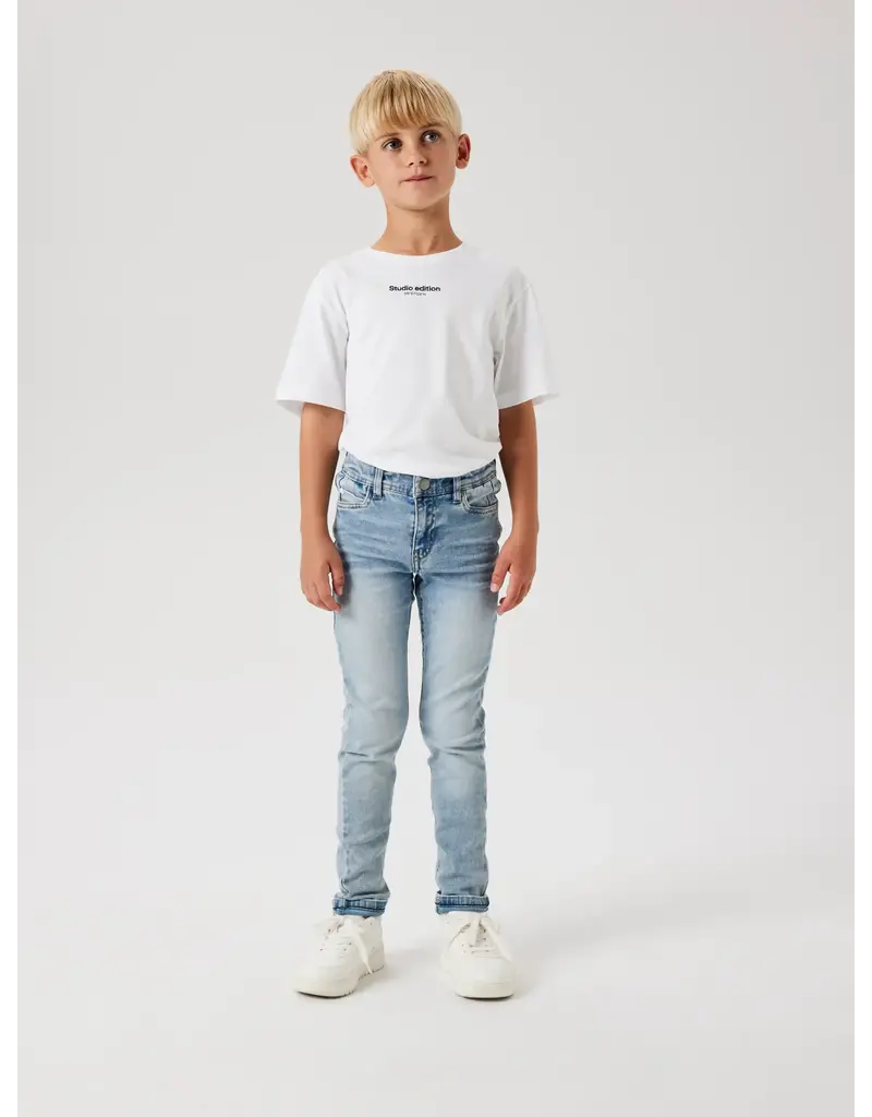 name it Theo Slim Jeans Light Blue Denim