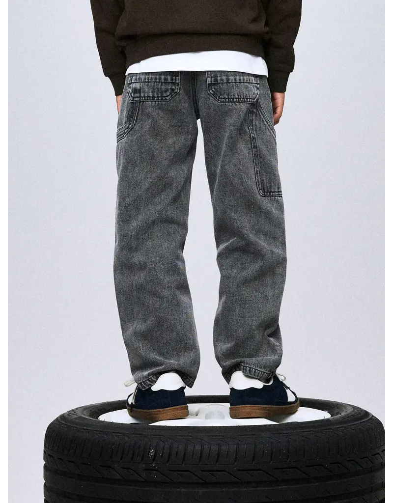 name it Silas Tapered Jeans Medium Grey Denim