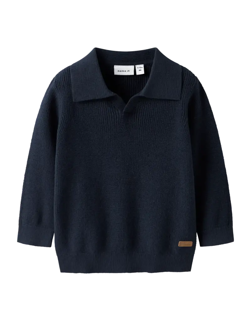 name it Loop Knit Sweater Navy Blazer