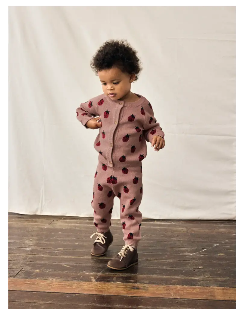 Lil' Atelier Lulio Knit Cardigan Misty Rose