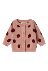 Lil' Atelier Lulio Knit Cardigan Misty Rose