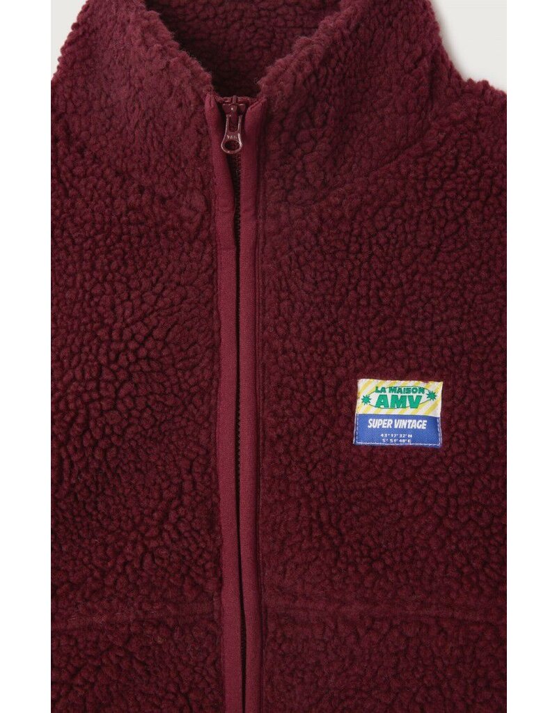 American Vintage Hoktown Vest Bordeaux Chine