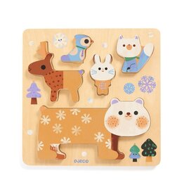 Djeco WoodyStack Houten Puzzel