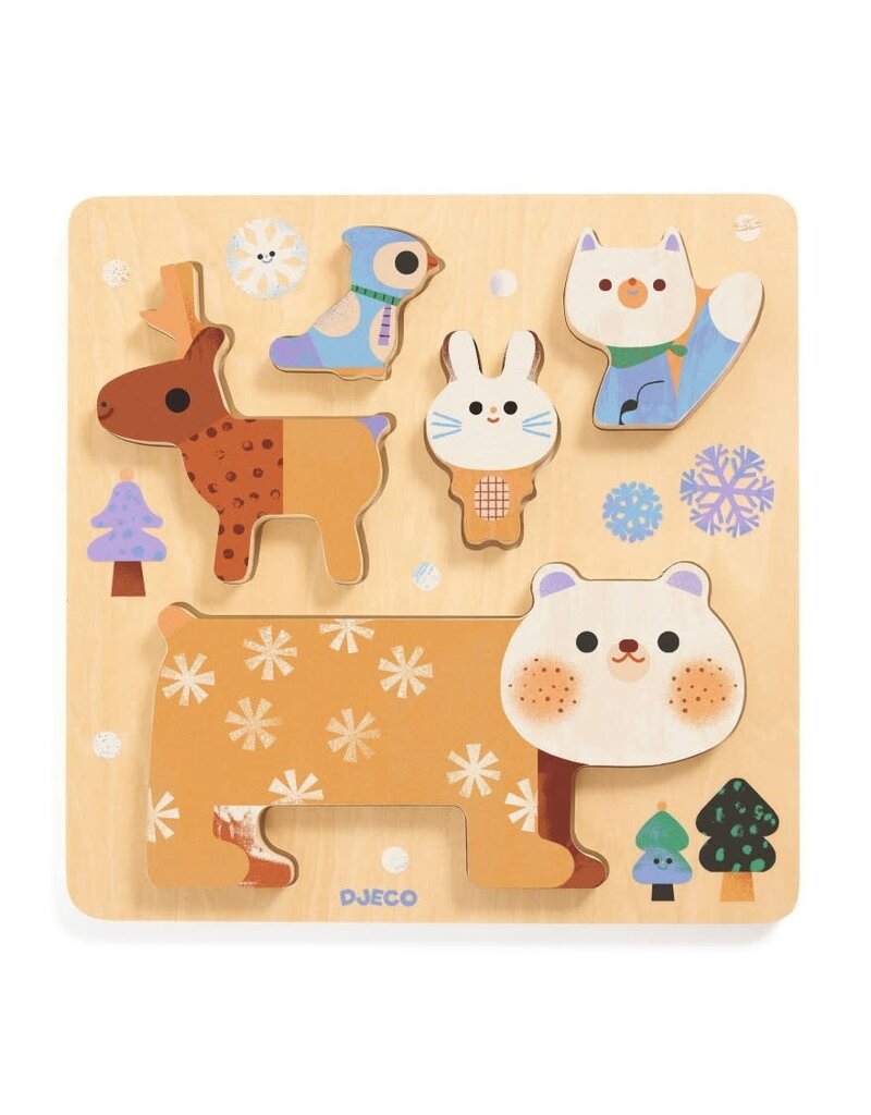 Djeco WoodyStack Houten Puzzel