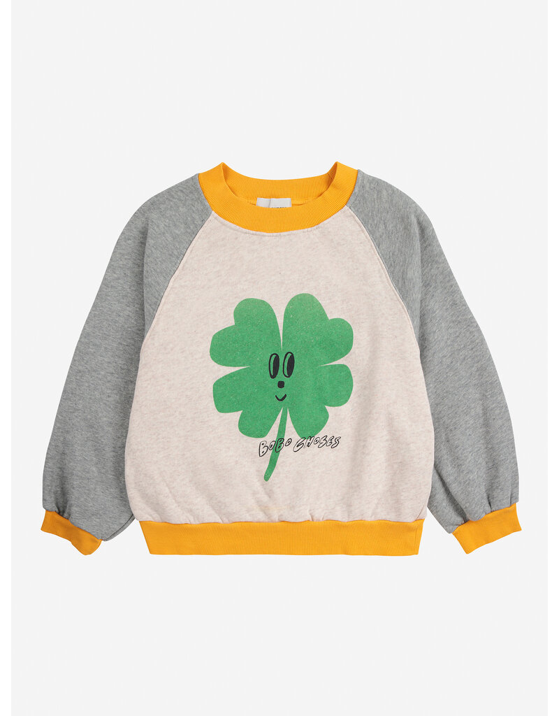 Bobo Choses Lucky Clover Ranglan Sweatshirt