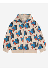 Bobo Choses Doggy Mate all over Zipped Hoodie