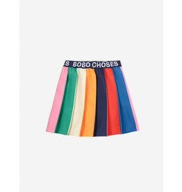 Bobo Choses Bobo Color Block Pleated Skirt