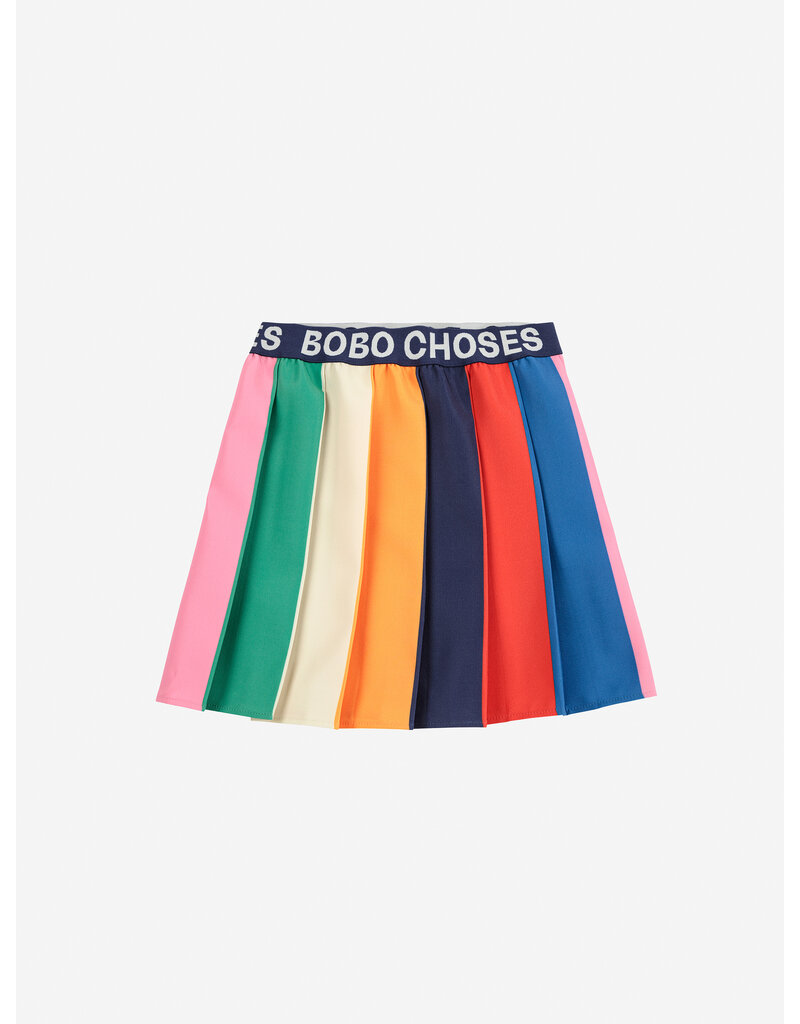 Bobo Choses Bobo Color Block Pleated Skirt