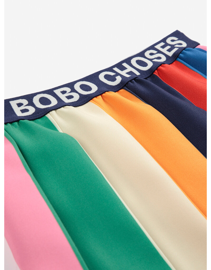 Bobo Choses Bobo Color Block Pleated Skirt