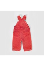 Goldie + Ace Blake Vintage Washed Denim Overalls Apple Red