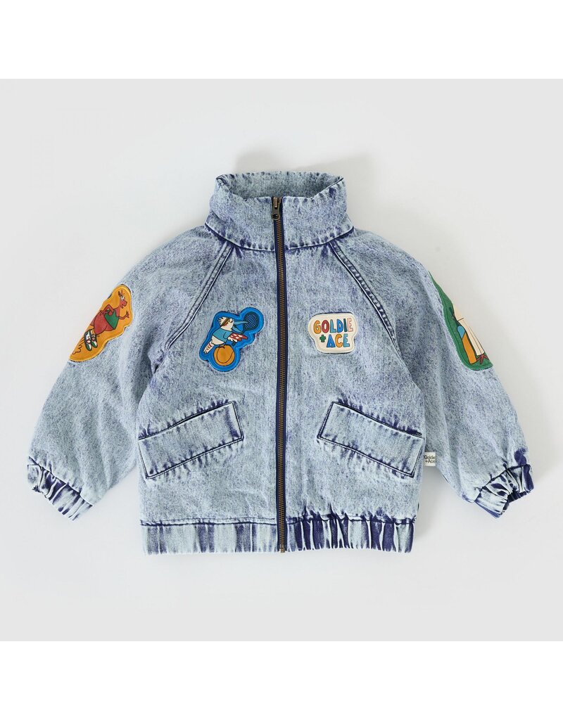 Goldie + Ace Ari Denim Sherpa Jacket