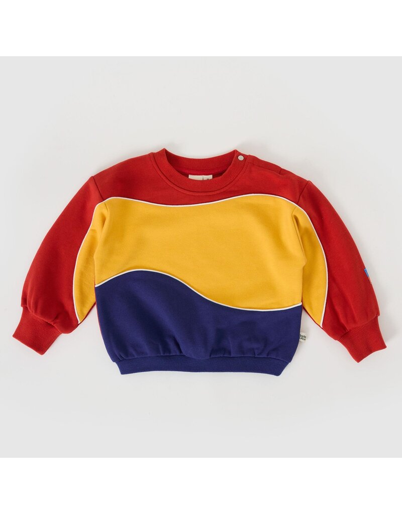 Goldie + Ace Nash Piped Panel Sweatshirt Outback