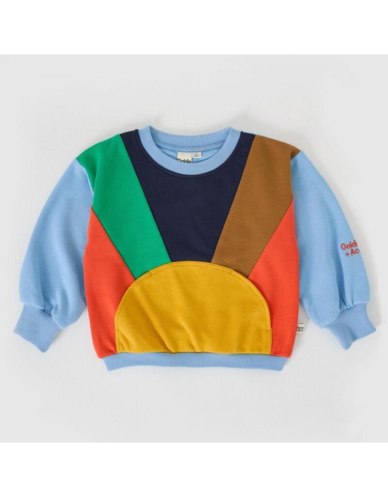 Goldie + Ace Catching Some Rays Terry Sweater Retro Multi