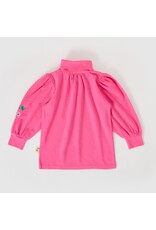 Goldie + Ace Sofia Embroidered Puff Sleeve Skivvy