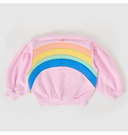 Goldie + Ace Over the Rainbow Puff Sleeve Sweater