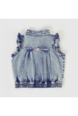 Goldie + Ace Elodie Embroidered Denim Vest