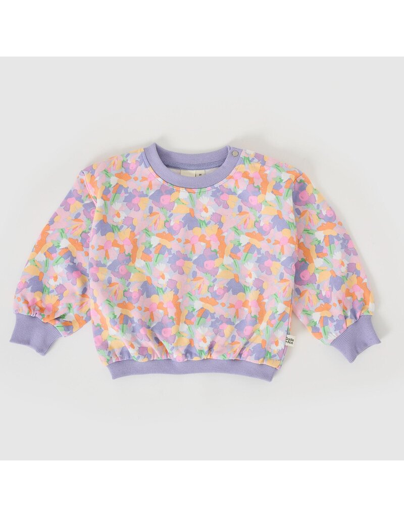 Goldie + Ace Pastel Bouquet Terry Sweatshirt