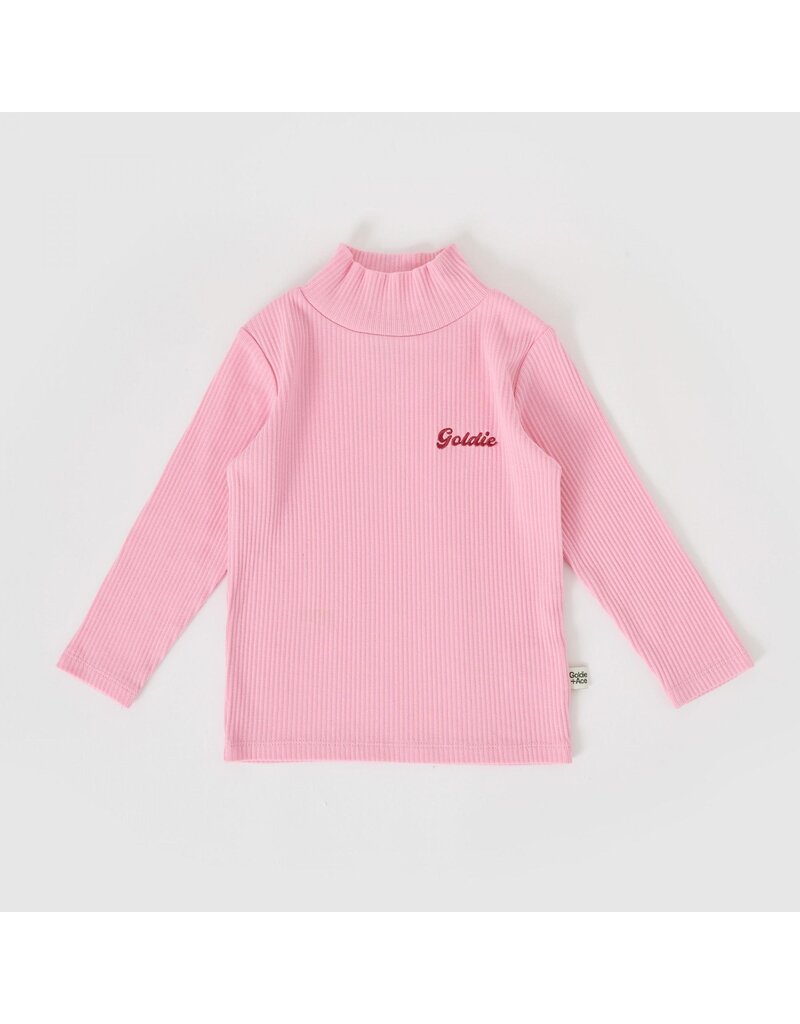 Goldie + Ace Embroidered Rib Skivvy Sweet Pea