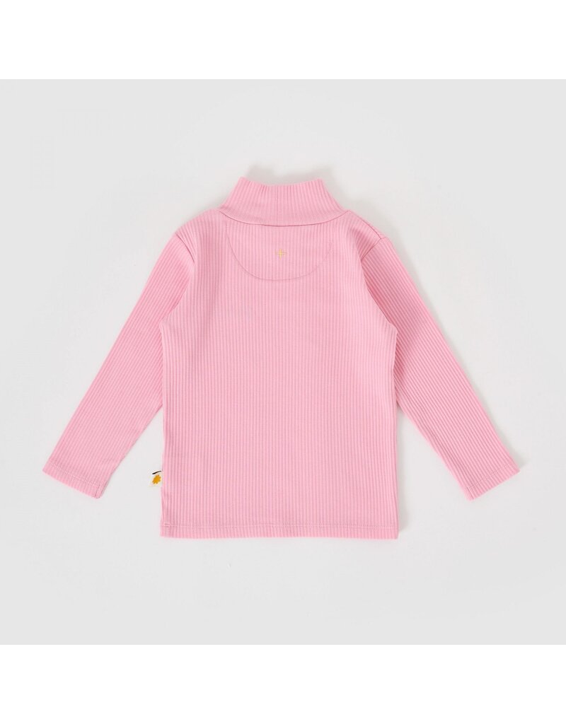 Goldie + Ace Embroidered Rib Skivvy Sweet Pea