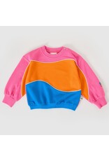 Goldie + Ace Nash Piped Panel Sweatshirt Sunrise