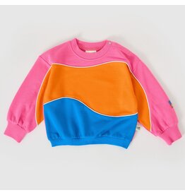 Goldie + Ace Nash Piped Panel Sweatshirt Sunrise